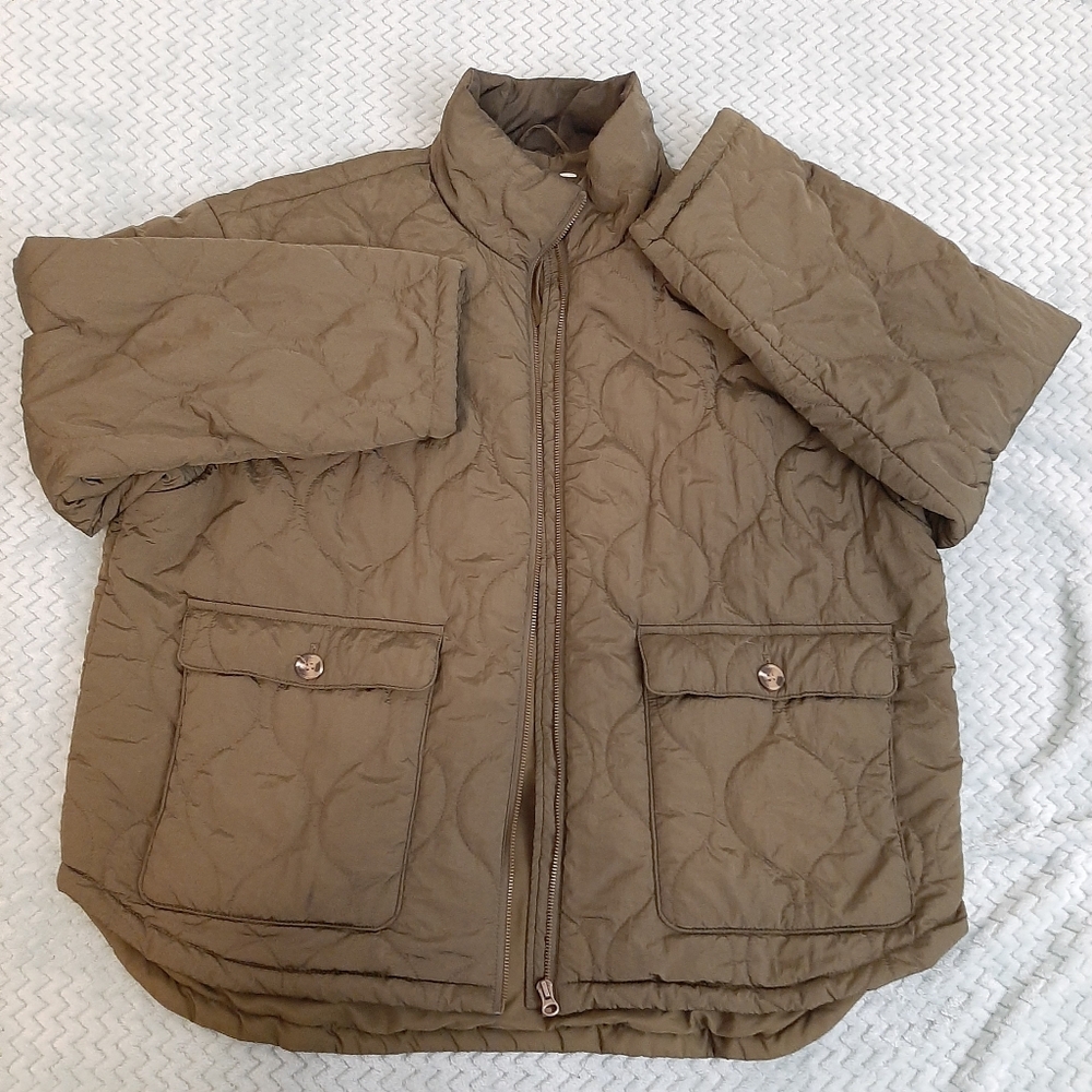 Sonoma Olive Puffer Jacket